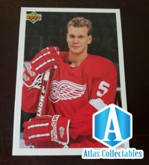 1991-92 Upper Deck NHL #584 Young Guns Checklist- Red Wings - Nicklas Lidstrom